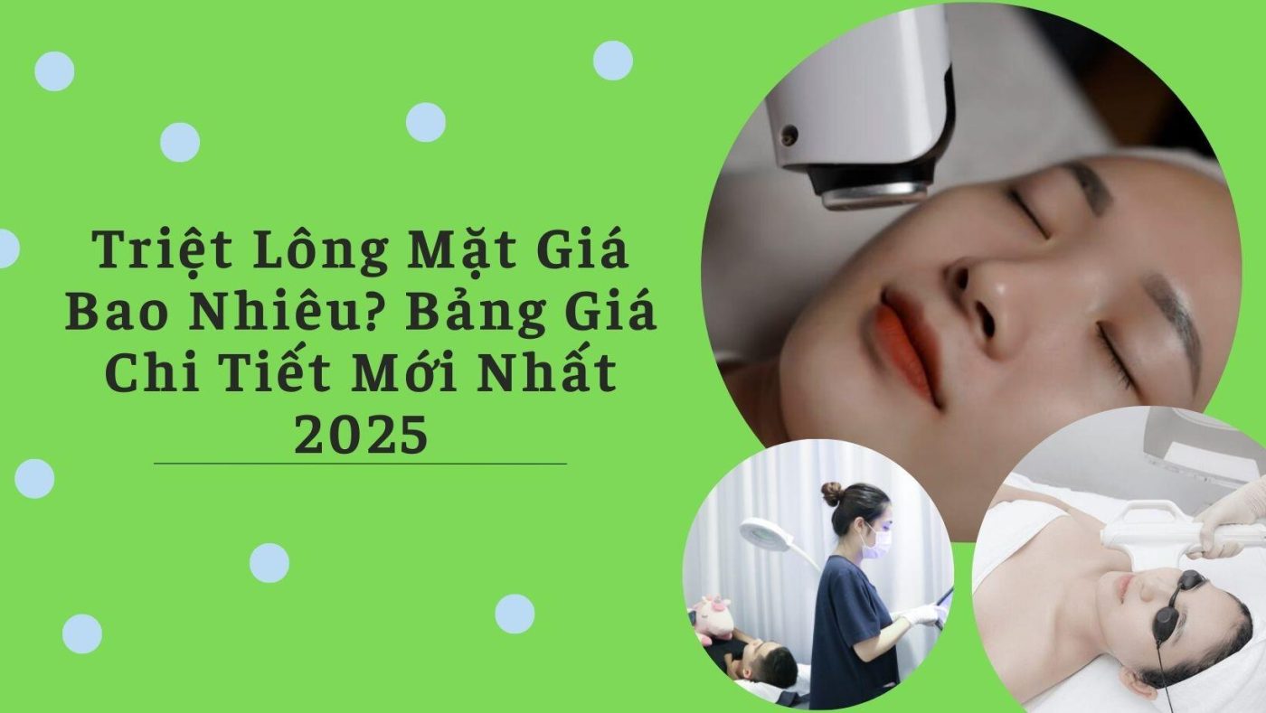 triệt lông mặt giá bao nhiêu ảnh bìa